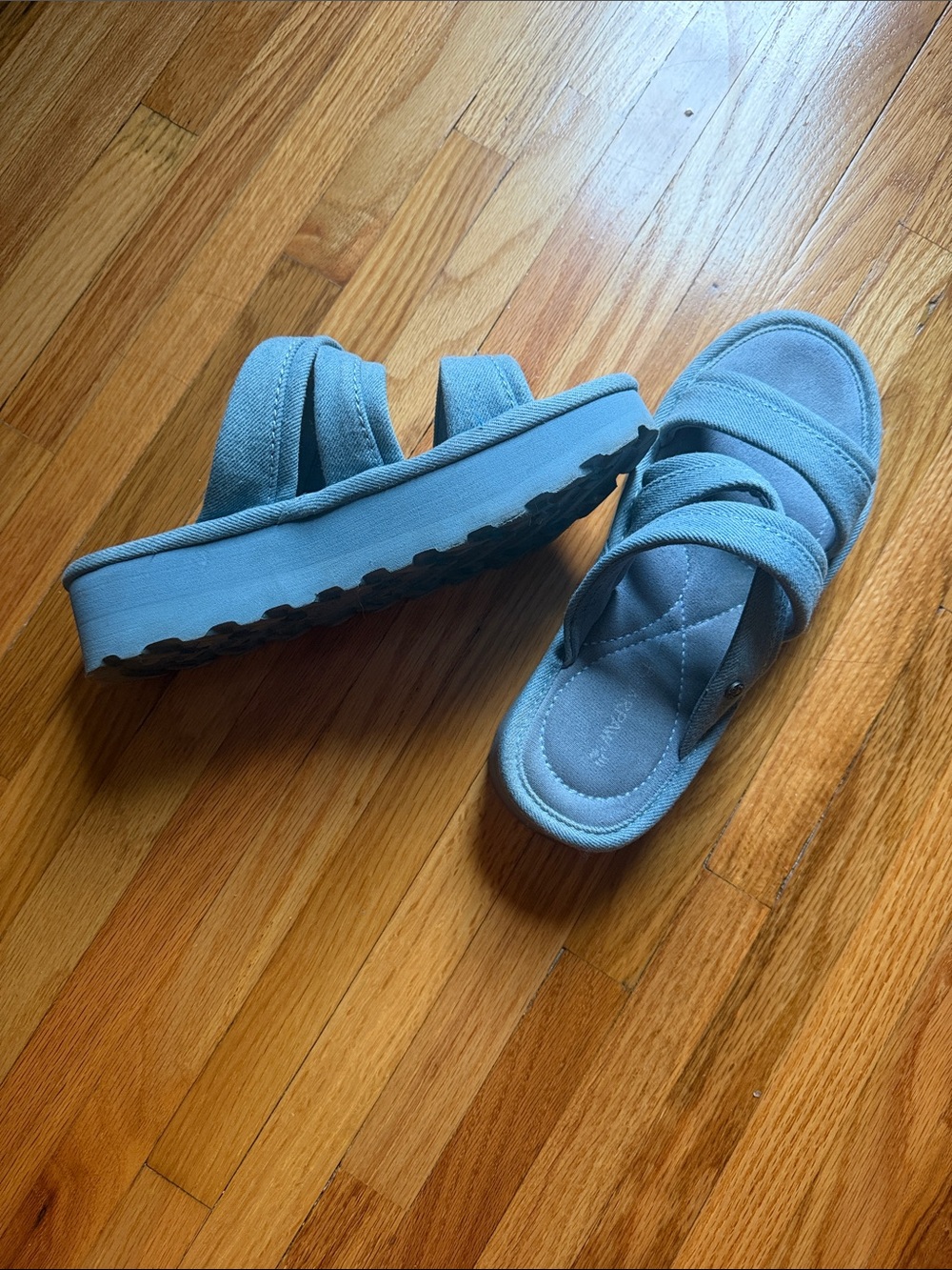 Woman’s Bear Paw Blue Slide Sandals - Lightweight Comfort